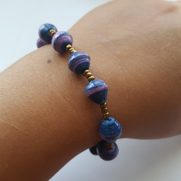 Blue 💙💜 Purple Swirl Bracelet - Picture 3 of 3